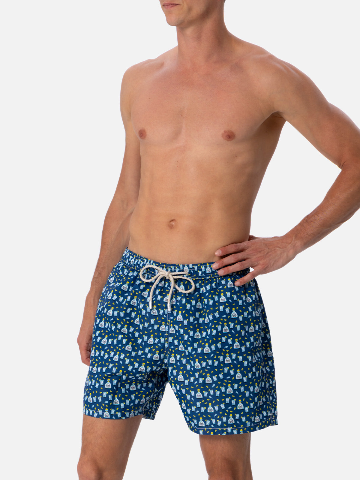 Herren-Badeshorts aus leichtem Stoff Lighting Micro Fantasy mit Tequila-Aufdruck