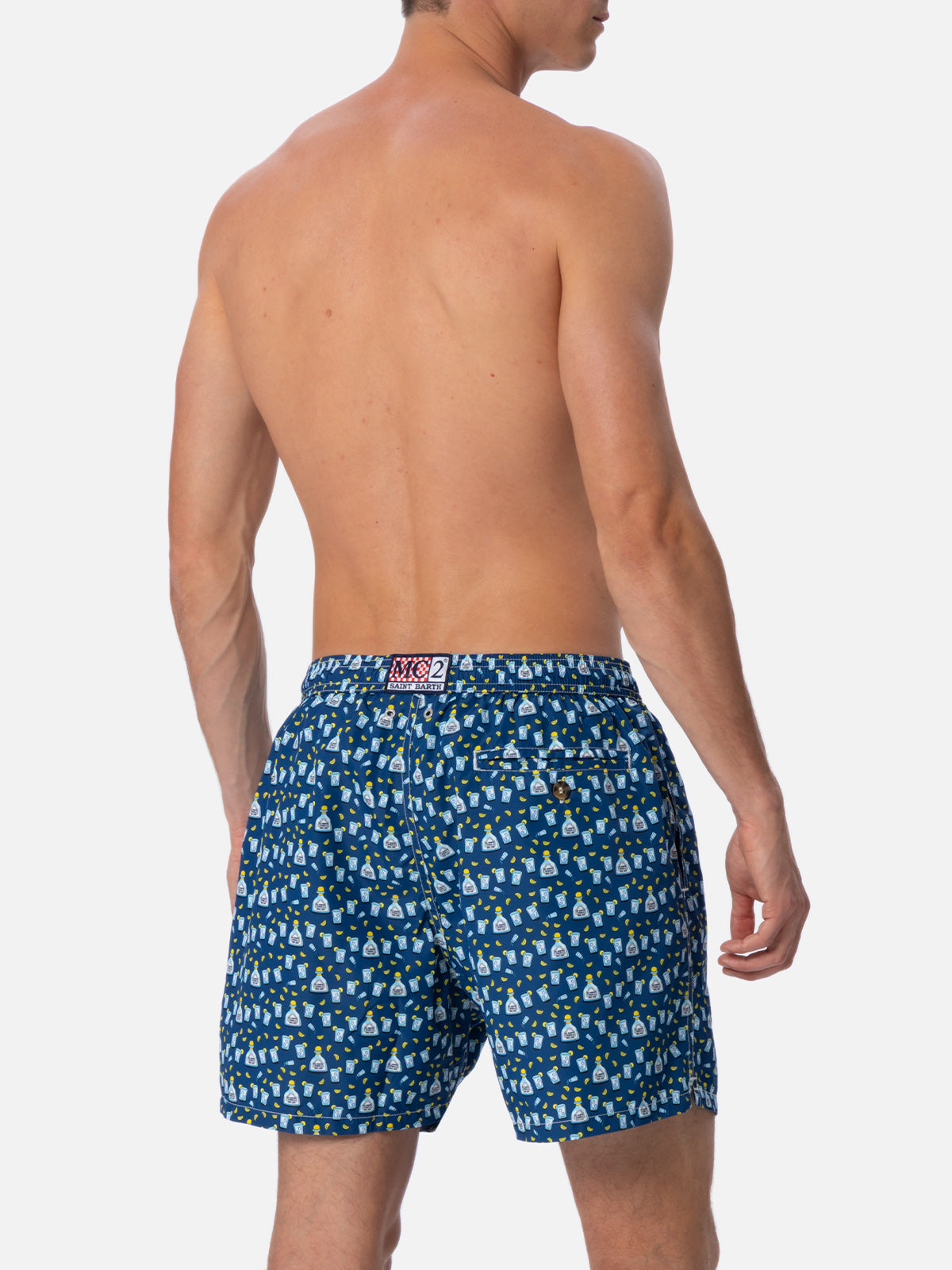 Herren-Badeshorts aus leichtem Stoff Lighting Micro Fantasy mit Tequila-Aufdruck