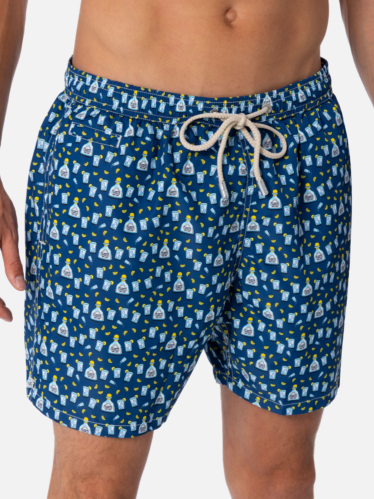 Herren-Badeshorts aus leichtem Stoff Lighting Micro Fantasy mit Tequila-Aufdruck
