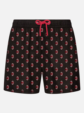 Herren-Badeshorts aus leichtem Stoff mit Milan-Print | MAILAND SONDERAUSGABE
