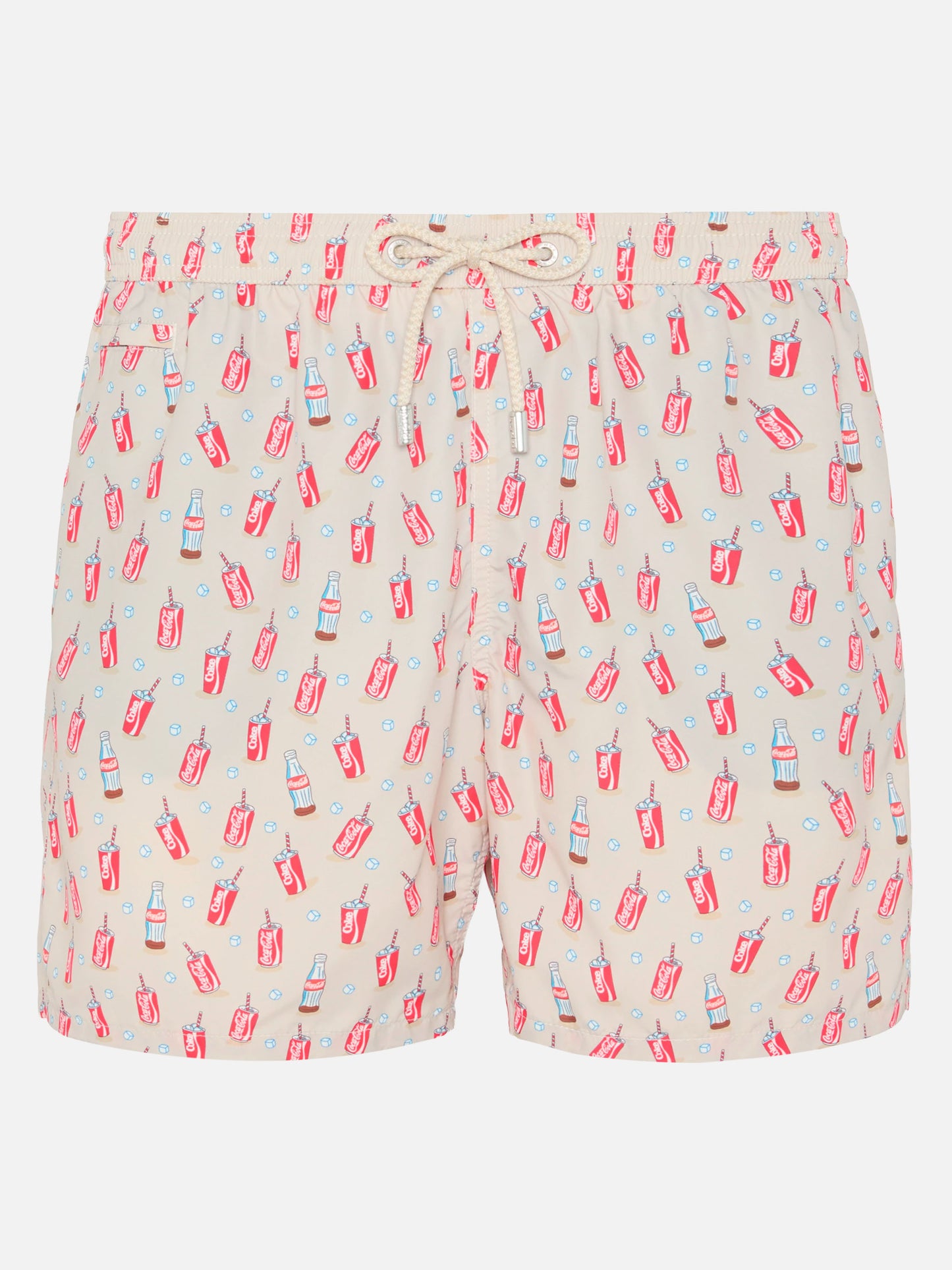 Badeshorts aus leichtem Stoff Lighting mit Inter-Print | COCA COLA SPECIAL EDITION