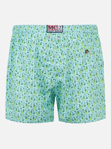 Herren-Badeshorts aus leichtem Stoff mit Mojito-Print