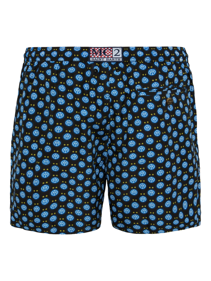 Lightweight fabric swim shorts Lighting with Inter print | INTER FC SPECIAL EDITION - MC2 Saint Barth