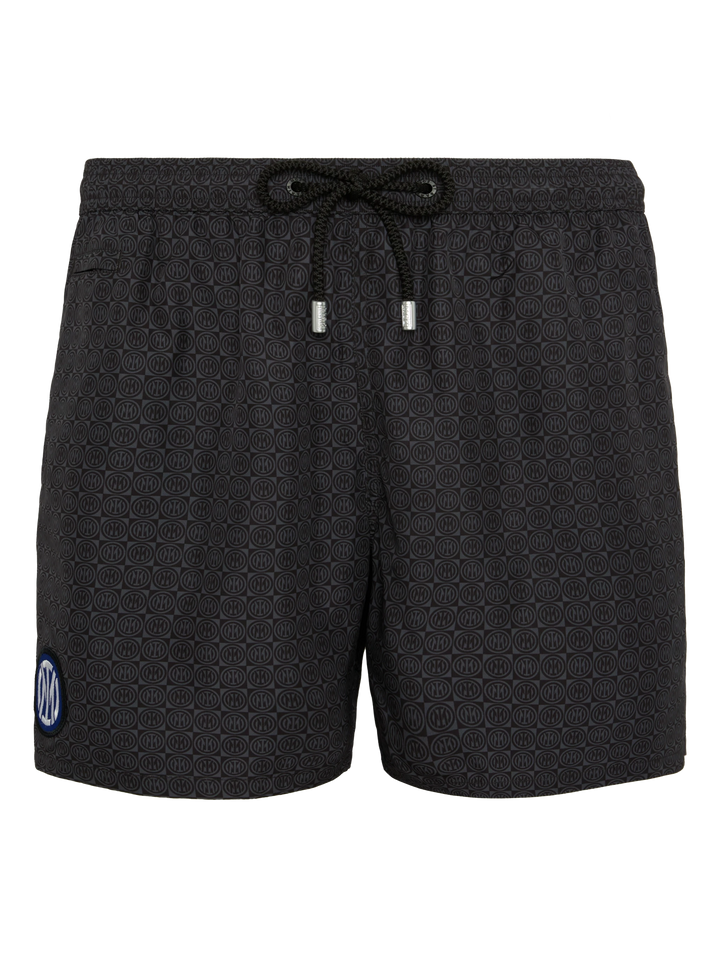 Lightweight fabric swim shorts Lighting with Inter print | INTER FC SPECIAL EDITION - MC2 Saint Barth