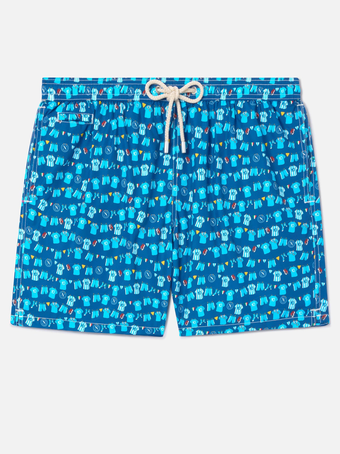 Short de bain Lighting Micro Fantasy bleu marine avec imprimé SSC Napoli Balconi | SSC NAPOLI SPECIAL EDITION 