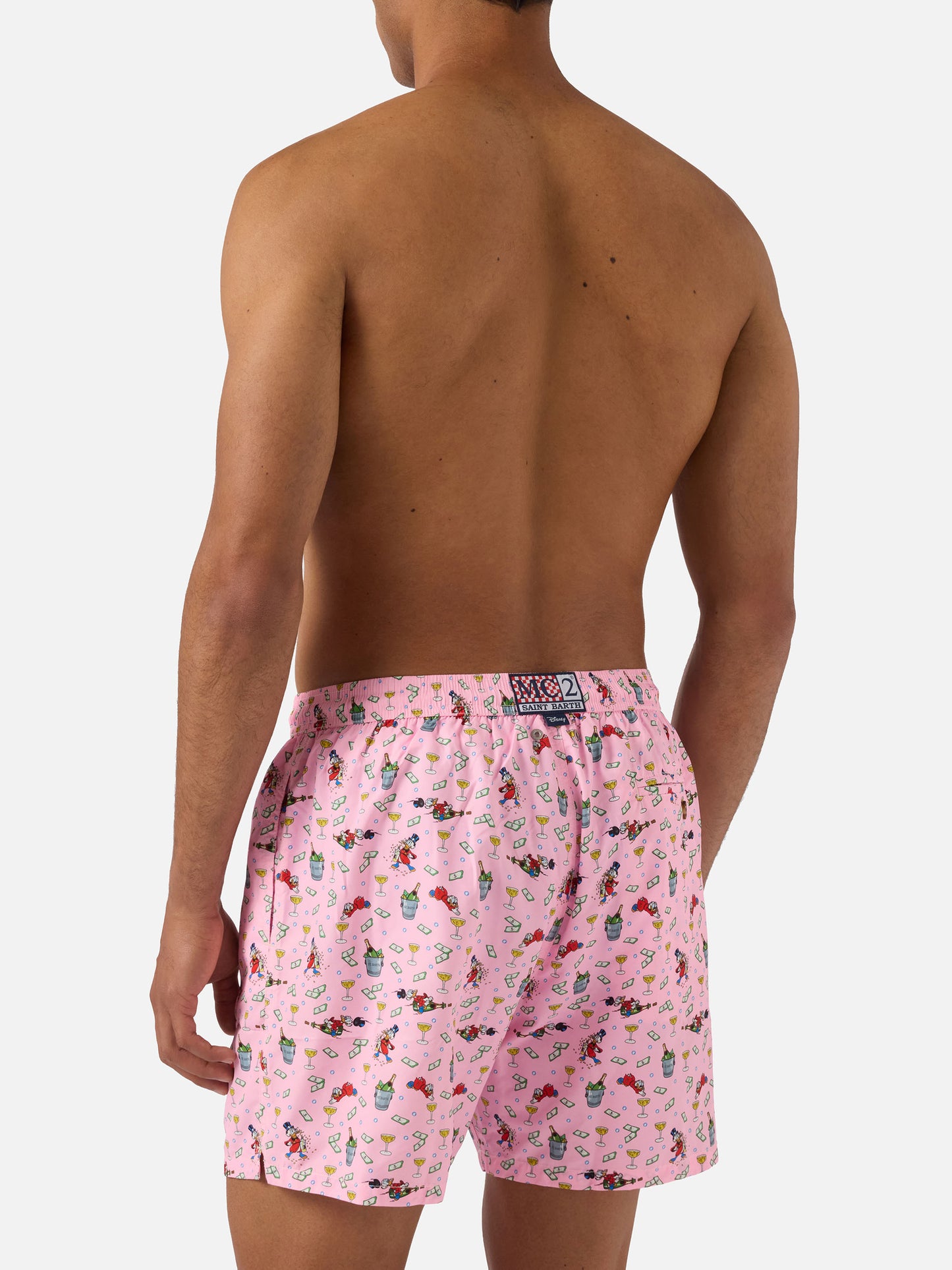 Pink Lighting Micro swim shorts with McDuck print | Special Edition