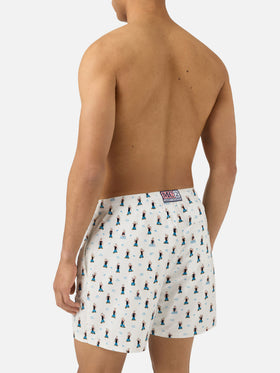 Short de bain Micro White Lighting avec imprimé all-over Popeye | POPEYE SPECIAL EDITION 