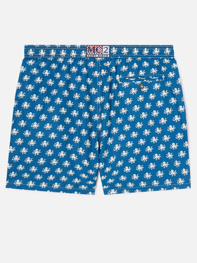 Blue Lighting Micro swim shorts with octopus print