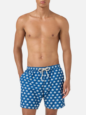 Blue Lighting Micro swim shorts with octopus print