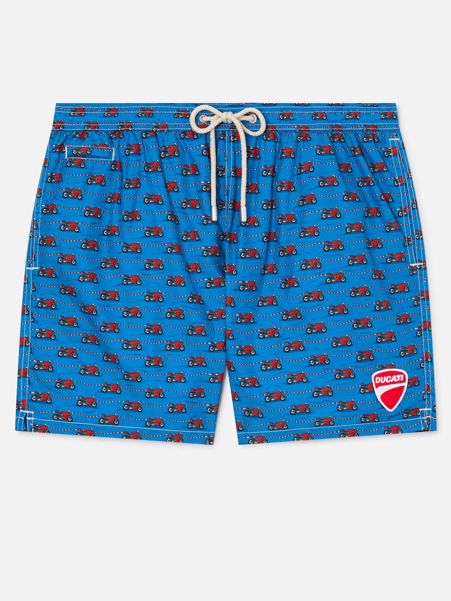 Navy Lighting Micro swim shorts with Ducati all-over print | Special Edition
