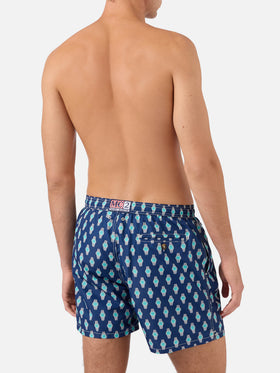 Short de bain Micro Lighting Grey avec imprimé watch golden hour 