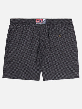 Black Lighting Micro swim shorts with Pisa SC Croce print | PS SC SPECIAL EDITION