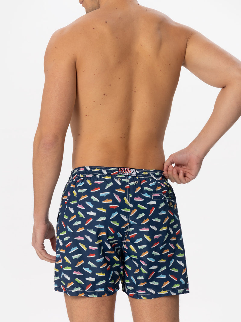 Light fabric man swim shorts Superga print | SUPERGA® SPECIAL EDITION