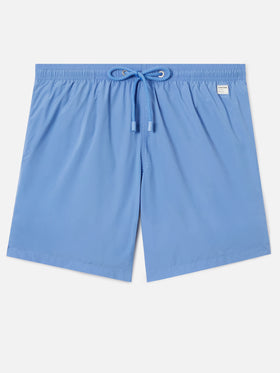 Lighting Pantone swim shorts in solid light blue | Special Edition