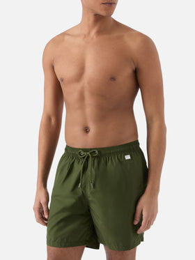 Lighting Pantone swim shorts in solid military green | Special Edition