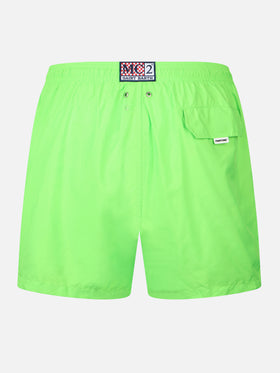 Badeshorts für Herren aus leichtem Stoff in Neongrün Lighting Pantone | PANTONE® SPECIAL EDITION