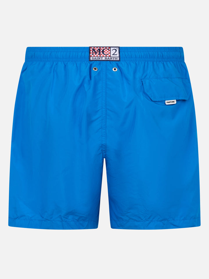 Costume da bagno da uomo in tessuto leggero bluette Lighting Pantone | EDIZIONE SPECIALE PANTONE