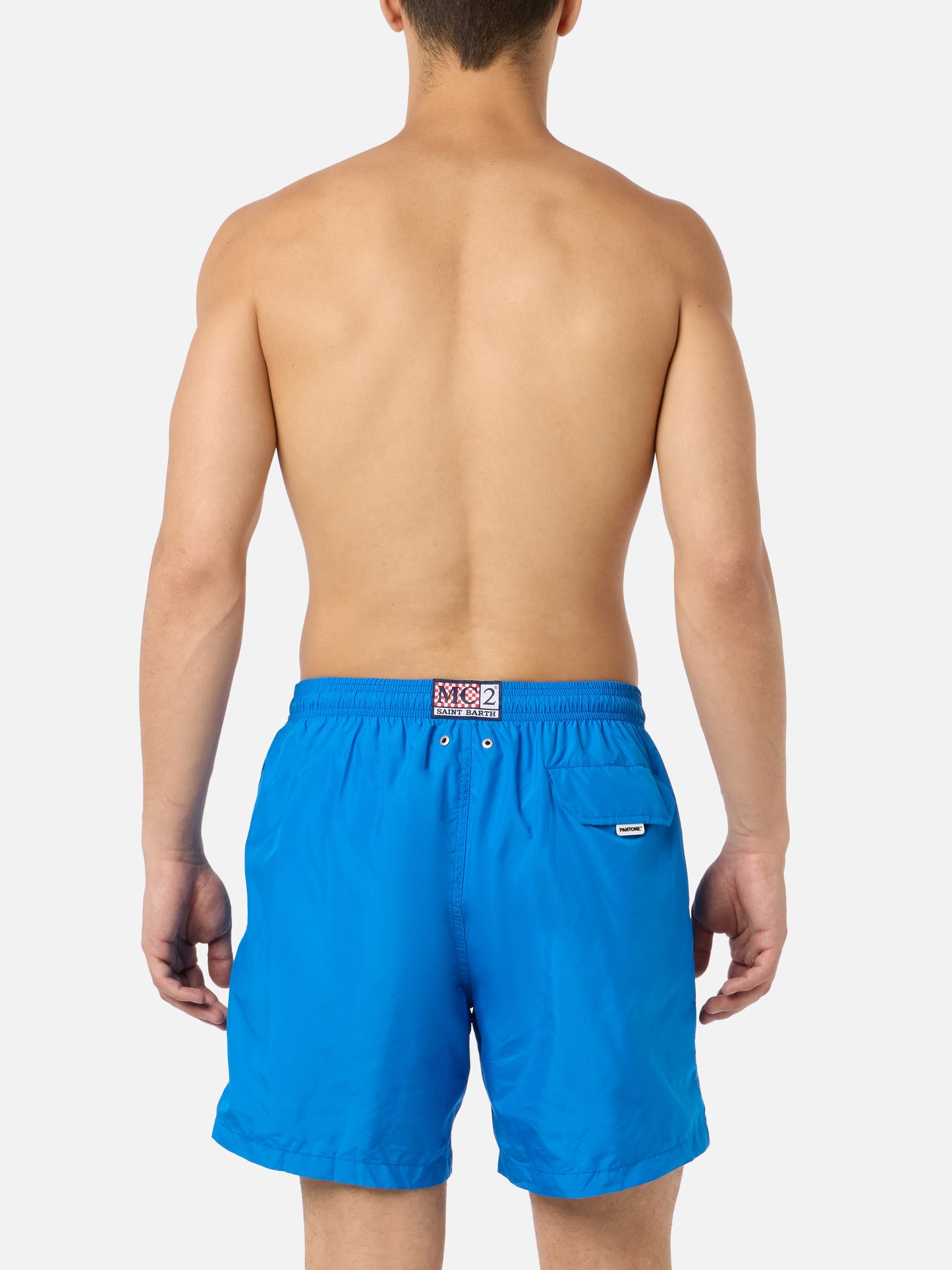 Costume da bagno da uomo in tessuto leggero bluette Lighting Pantone | EDIZIONE SPECIALE PANTONE