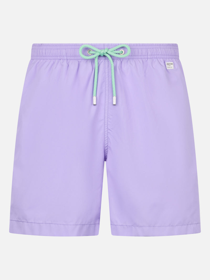 Herren-Badeshorts aus leichtem Stoff in Lila Lighting Pantone | PANTONE-SONDERAUSGABE