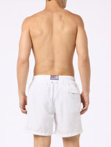 Man lightweight fabric white swim-shorts Lighting Pantone | PANTONE SPECIAL EDITION