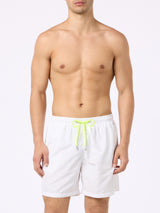 Man lightweight fabric white swim-shorts Lighting Pantone | PANTONE SPECIAL EDITION