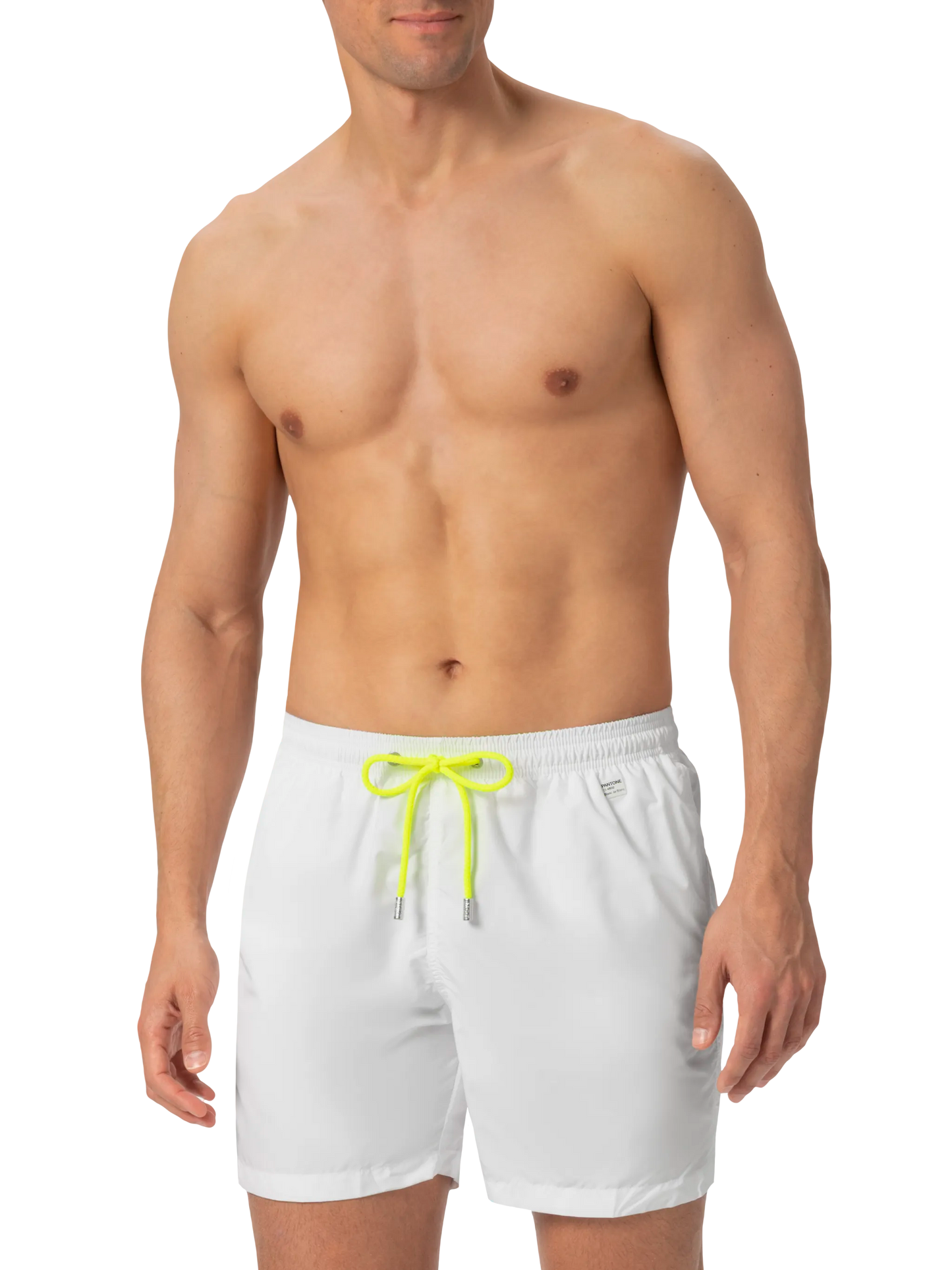 Lightweight fabric white swim shorts Lighting Pantone | PANTONE® SPECIAL EDITION