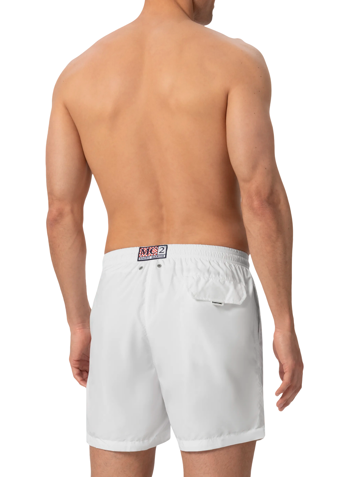 Lightweight fabric white swim shorts Lighting Pantone | PANTONE® SPECIAL EDITION