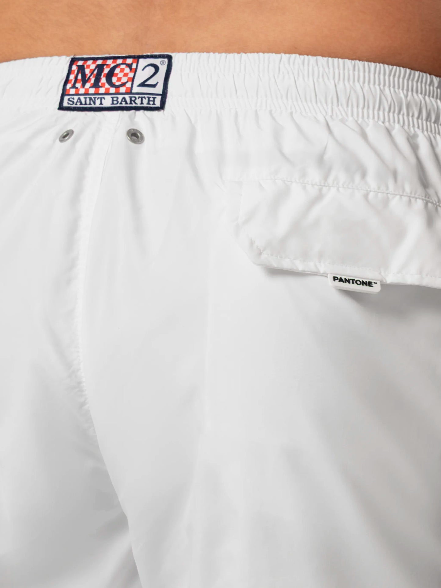 Lightweight fabric white swim shorts Lighting Pantone | PANTONE® SPECIAL EDITION