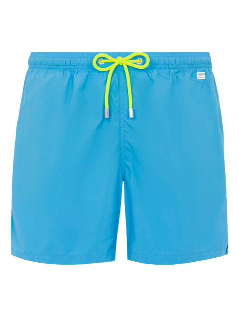 Lightweight fabric aqua blue swim shorts Lighting Pantone | PANTONE® SPECIAL EDITION - MC2 Saint Barth
