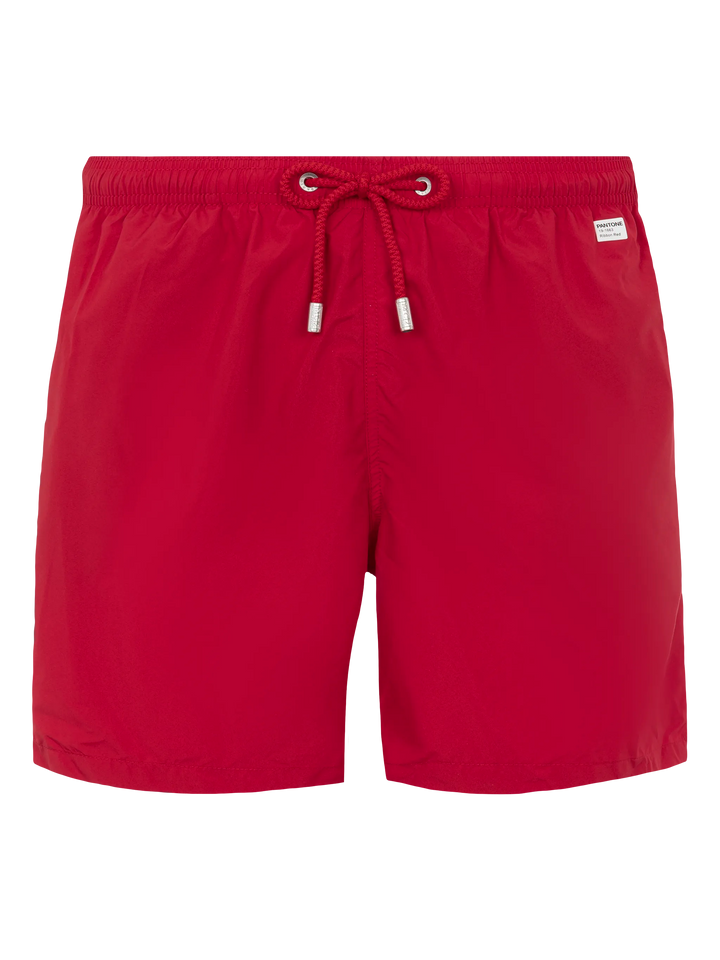 Rote Badeshorts aus leichtem Stoff Lighting Pantone | PANTONE® SPECIAL EDITION