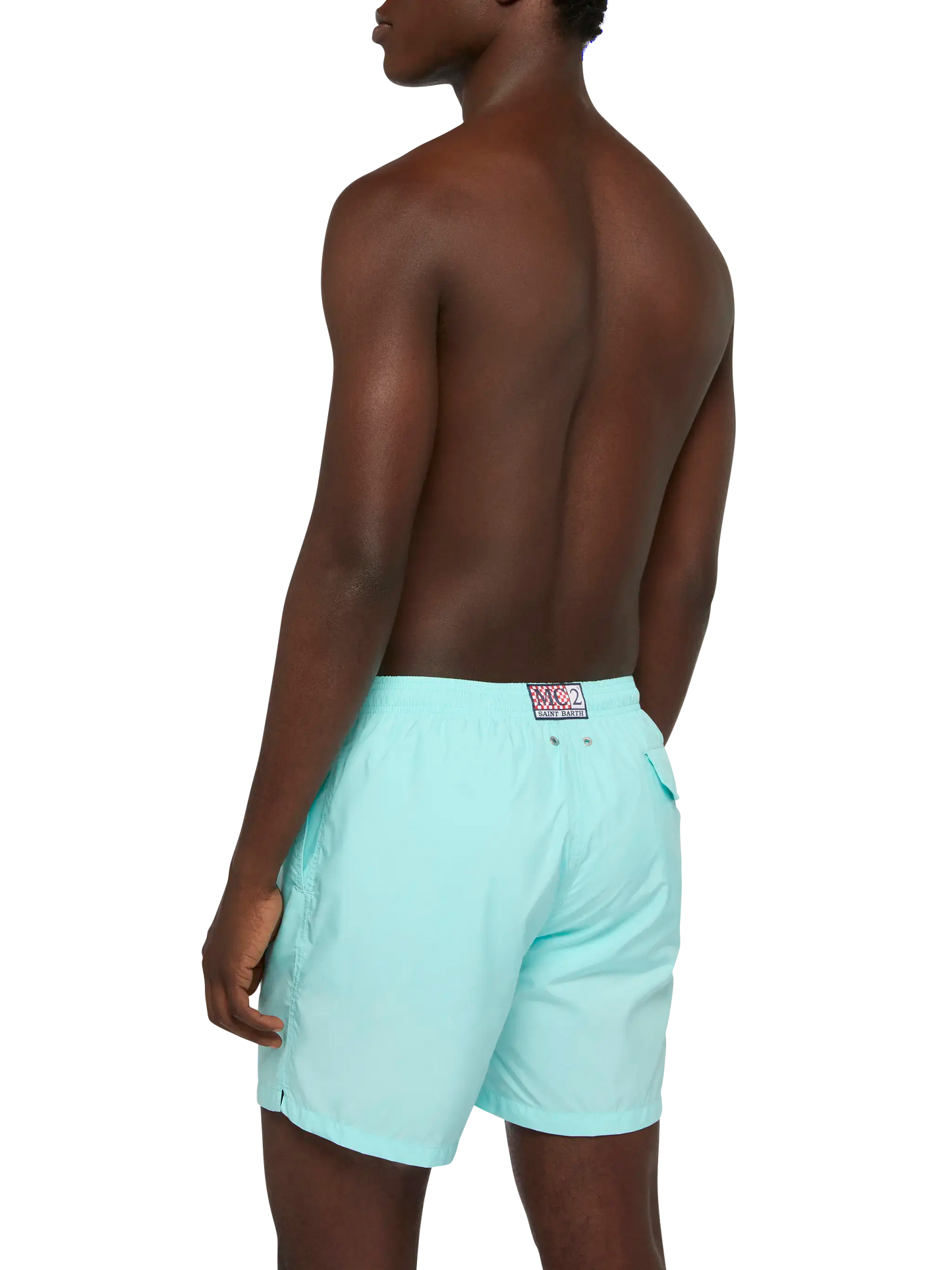 Wassergrüne Badeshorts aus leichtem Stoff Lighting Pantone | PANTONE® SPECIAL EDITION