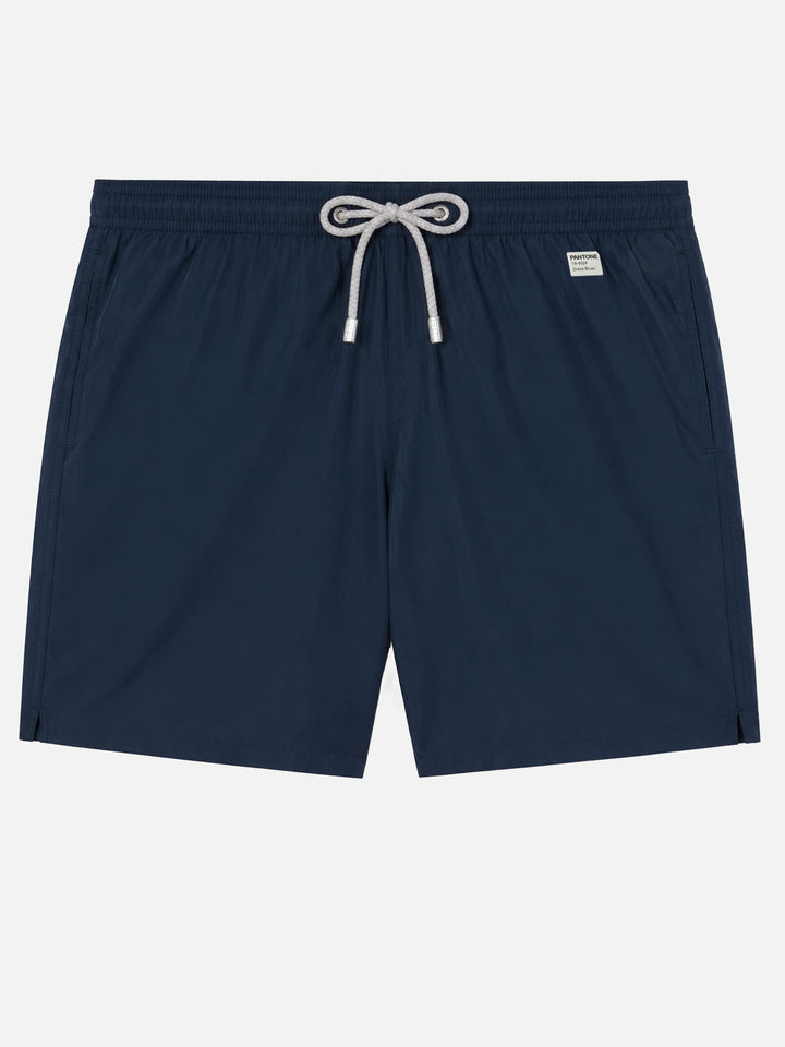 Lightweight fabric navy blue swim shorts Lighting Pantone | PANTONE® SPECIAL EDITION