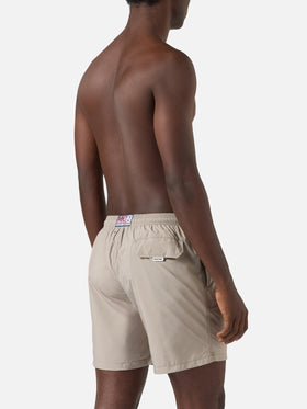 Lighting Pantone swim shorts in solid khaki | Special Edition