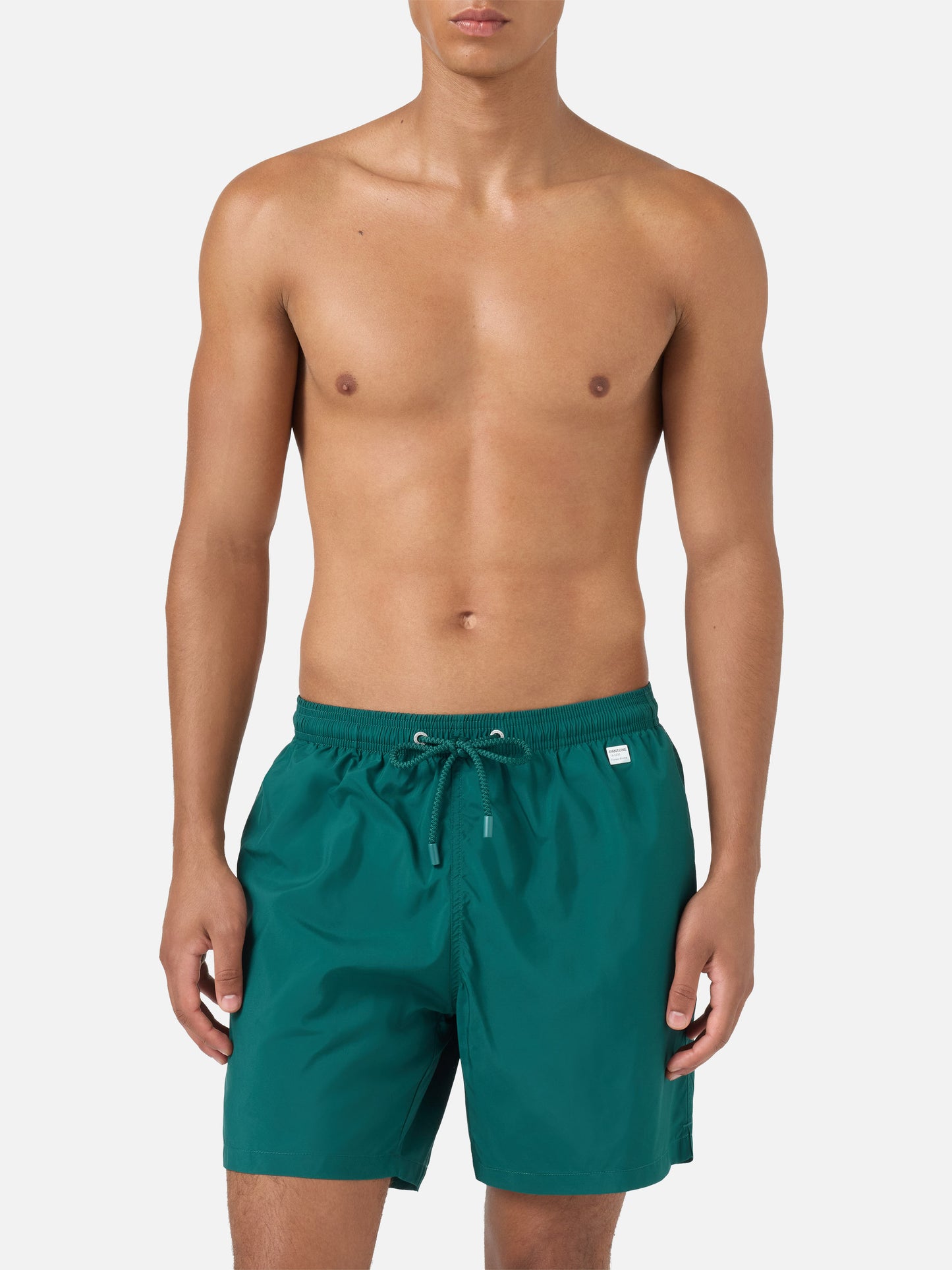 Lighting Pantone swim shorts in British green | PANTONE SPECIAL EDITION