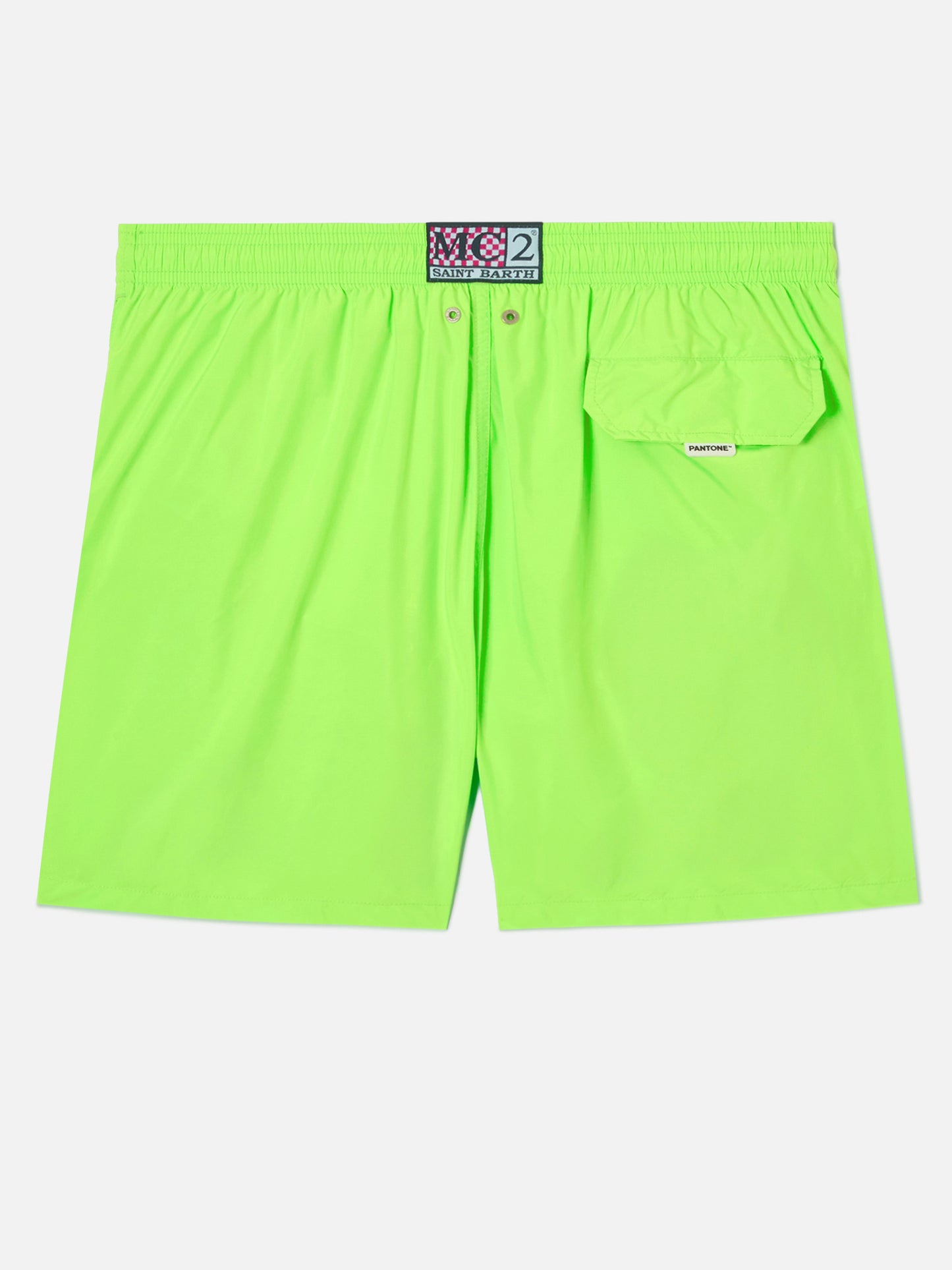 Lighting Pantone swim shorts in solid fluo green | Special Edition