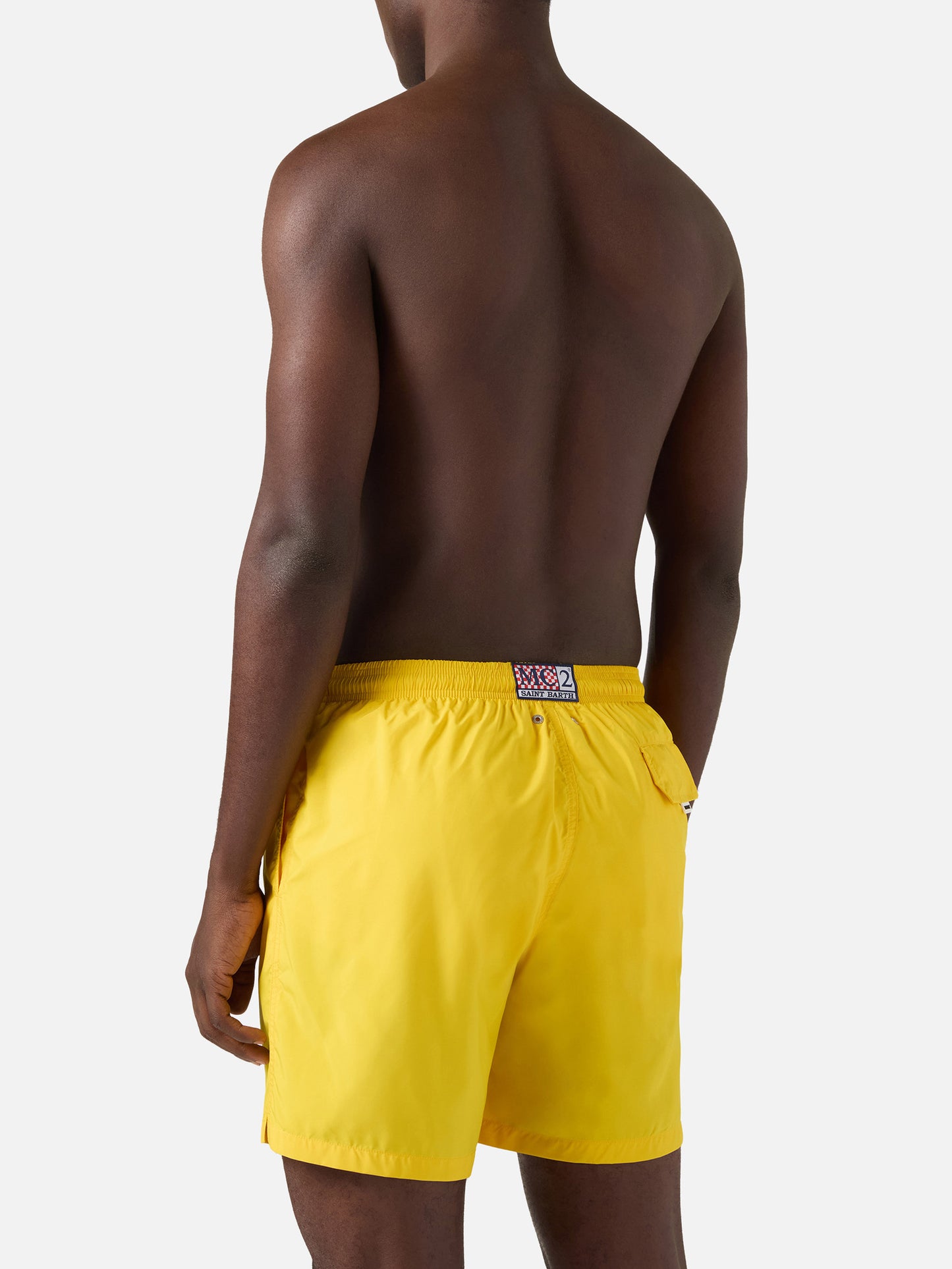 Lighting Pantone swim shorts in solid yellow | Special Edition