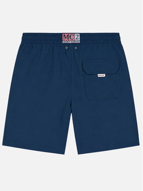 Short de bain Pantone long bleu marine lighting | Édition spéciale 