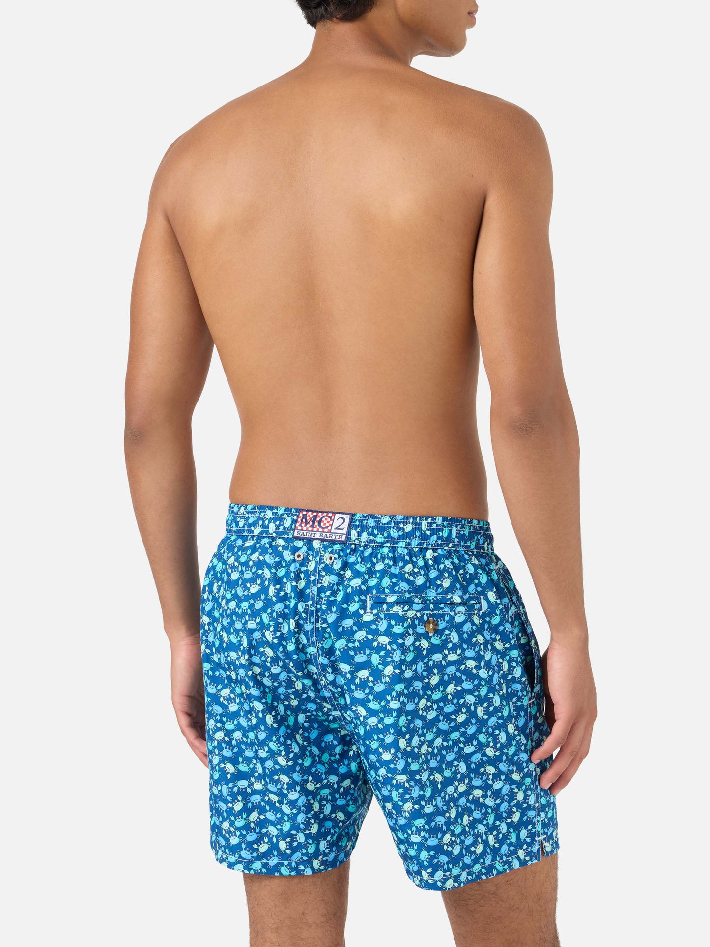 Short de bain à imprimé crabes Lighting 