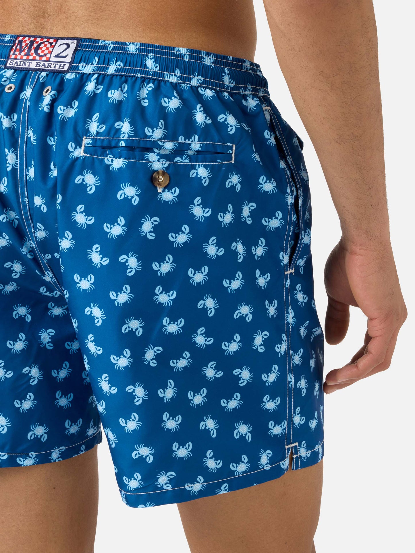 Lighting 70 swim shorts with blue all-over crab print