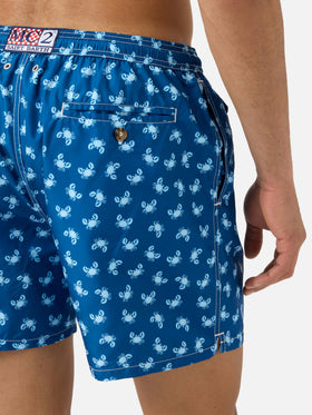 Lighting 70 swim shorts with blue all-over crab print