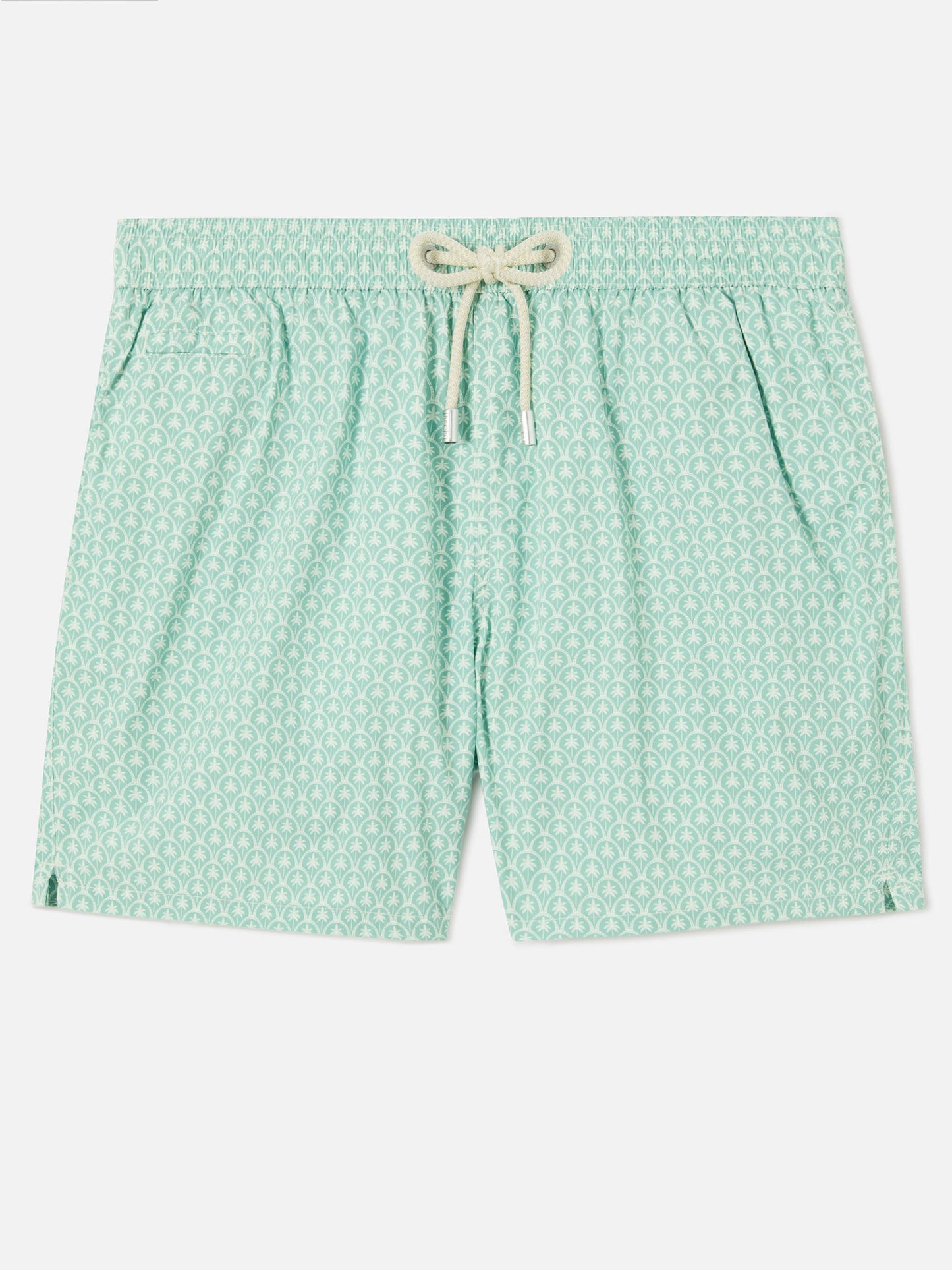 Green Lighting Micro swim shorts with all-over palm print