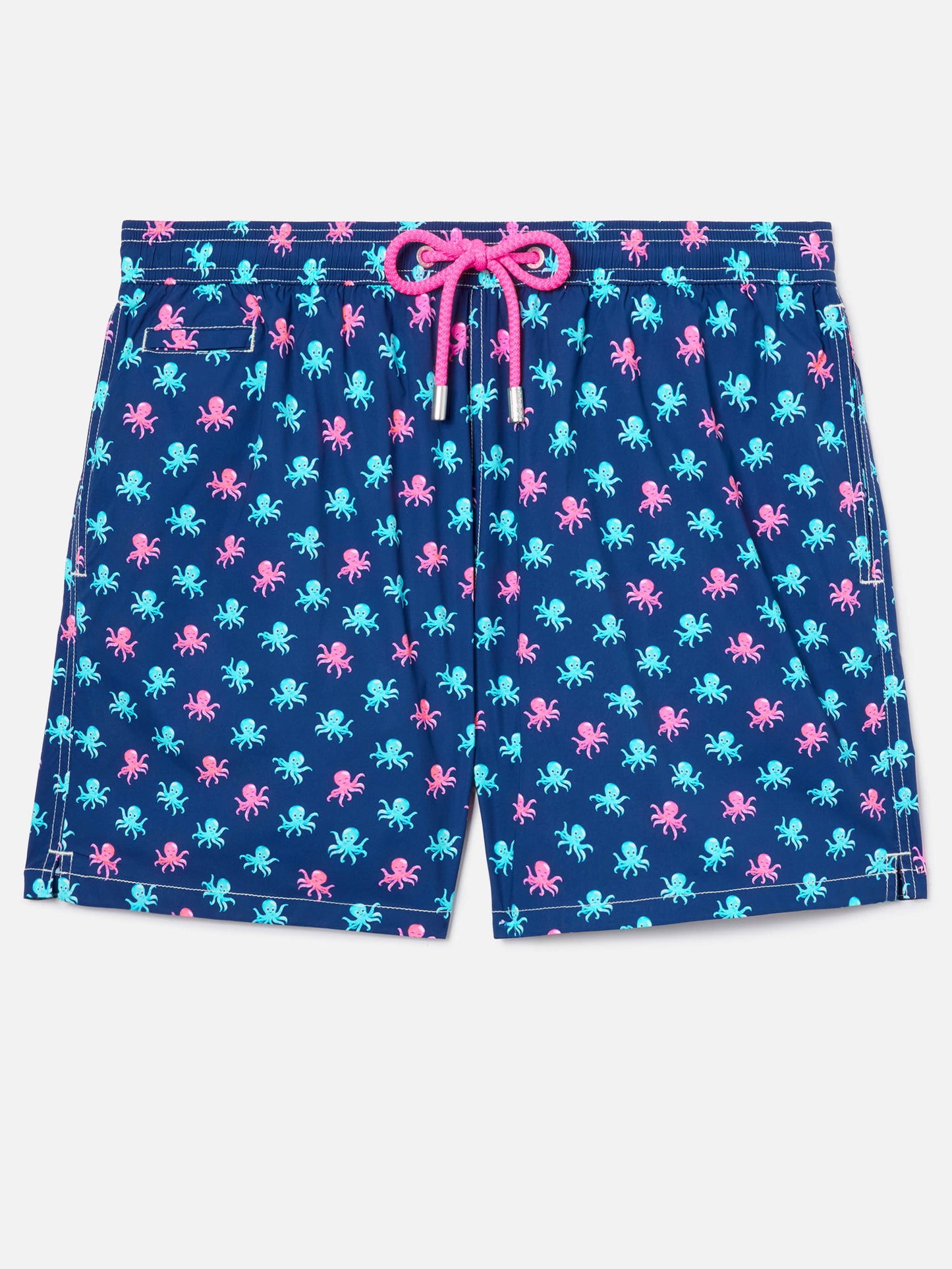Navy blue Lighting Micro swim shorts with all-over octopus print