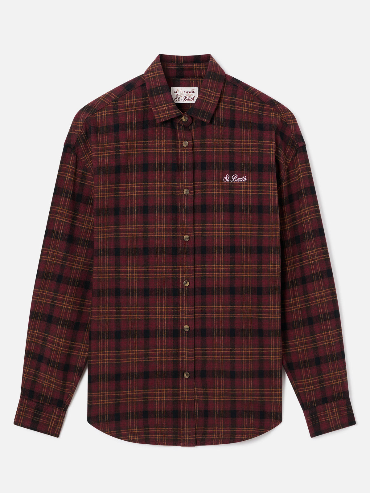 Lully cotton flannel shirt with Hello Kitty embroidery | Special edition