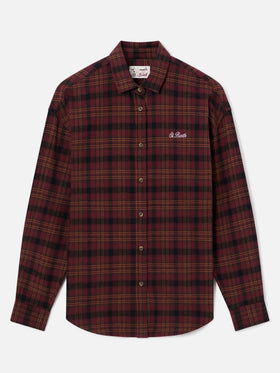 Lully cotton flannel shirt with Hello Kitty embroidery | Special edition
