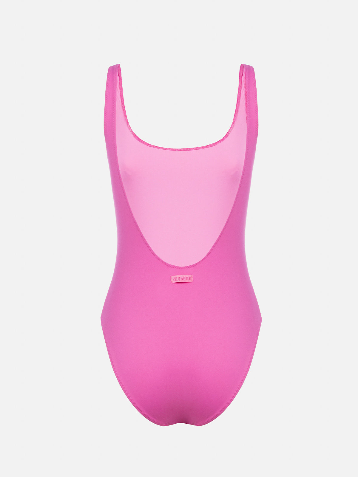 Woman scoopback one piece swimsuit Lora with rhinestones