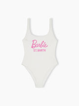 Woman scoopback one piece swimsuit Lora with Barbie logo | BARBIE SPECIAL EDITION