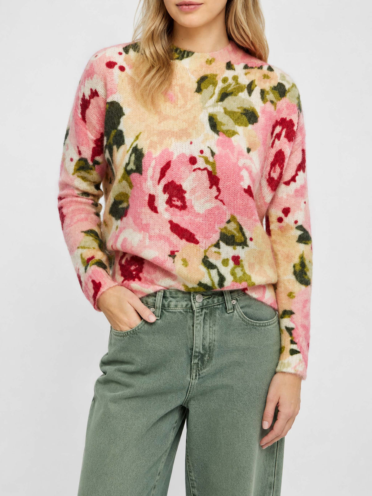 Pull Louise à imprimé pivoine 
