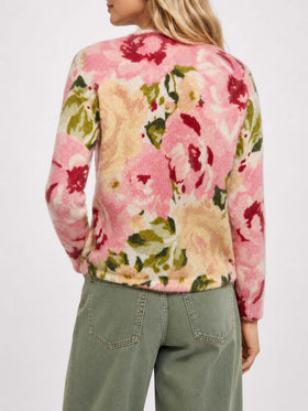 Pull Louise à imprimé pivoine 