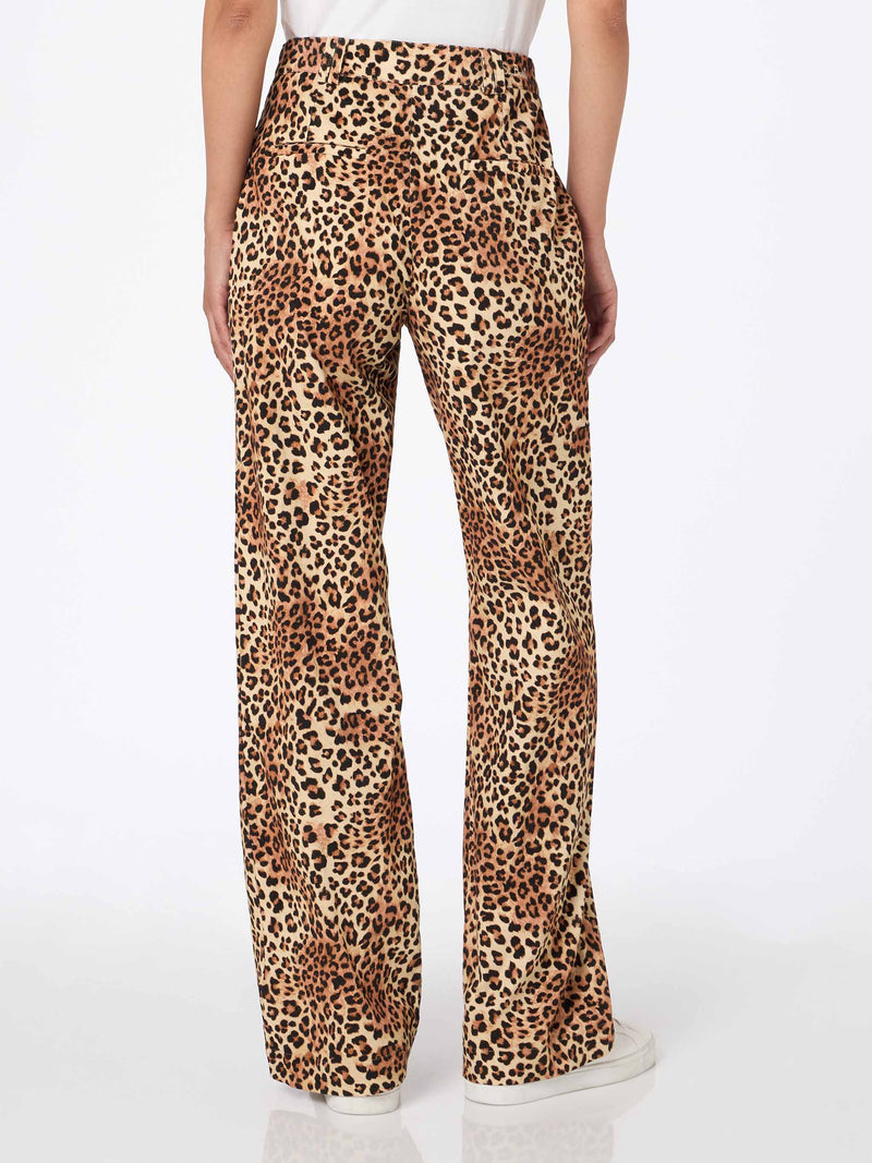 Damenhose Lisbeth Cord Sand Leopard