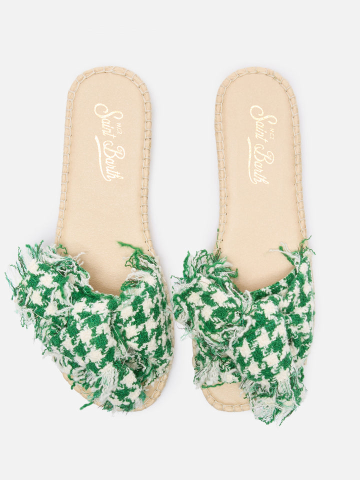 Women’s Luz slip on sandal with patterned design